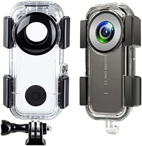 Insta360 ONE X2��p �h���P�[�X �����P�[�X 40m�h�� �����B�e�p �_�C�r���O�ی�J�o�[ �J�����n�E�W���O �V���R���K���X �y�� ���@�\ �ʋ� ���s �M�t�g