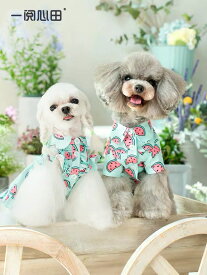 犬服 春夏 【日本初上陸】PEEKAPOODLE スイカ柄シャツ/ワンピース 犬の服 ドッグウェア ペットウェア デザインフリル ワンピース シャツ お出掛け お揃い おしゃれな犬のお洋服 小型犬 中型犬