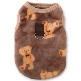 犬服 冬 かわいいパピーサイズ有 犬の服 秋 冬 子犬服 (XXS~2XL) 熊ちゃん モコモコ ふわふわフリースベスト ノースリーブ タンクトップ パピー服 極小サイズ 犬 猫 防寒 暖かい うさぎ くま 兎 熊