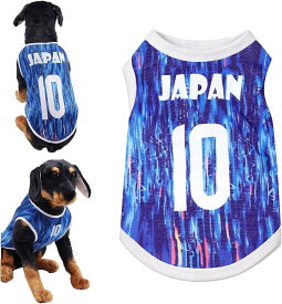 犬 服 春 夏 犬の服 タンクトップ 通気性メッシュ サッカーユニフォーム ドッグウェア ワールドカップ 薄手 プチプラ 格安 小型犬 中型犬 大型犬