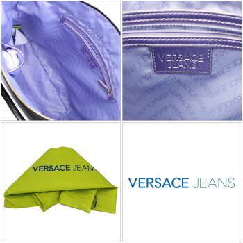 【新品】【VERSACEJEANS】ヴェルサーチジーンズハンドバッグショルダーストラップ付きブラックレザーE1VLBB22-6899