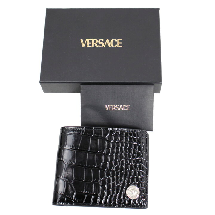 楽天市場】ヴェルサーチ 財布 メンズ VERSACE 二つ折り札入れ 