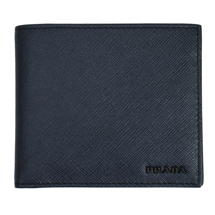 楽天市場】プラダ 財布 メンズ PRADA 二つ折り財布 型押しレザー 
