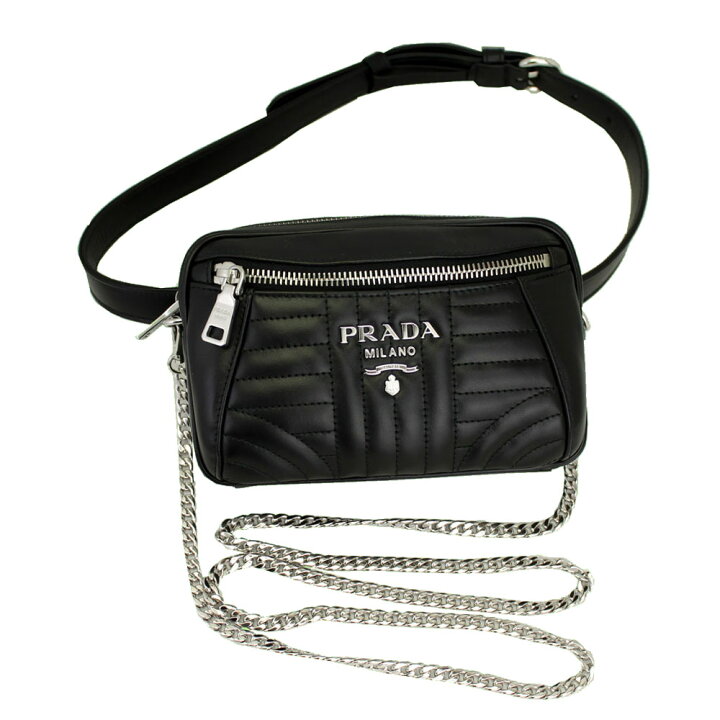 楽天市場】プラダ バッグ ブラック カーフスキン 1BL006 PRADA 