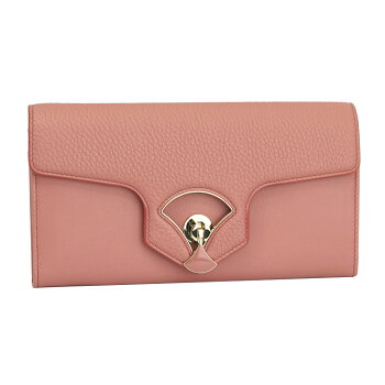 【新品】【BVLGARI】ブルガリフラップ長財布ディーヴァドリームピンク系レザー285501