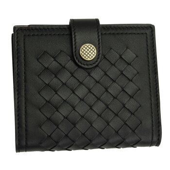 ボッテガヴェネタ財布547441BottegaVeneta2つ折り財布イントレチャートナッパレザーブラック547441VO0B98723