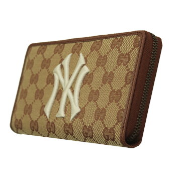 グッチ財布547791GUCCIラウンドファスナー長財布NewYorkYankeesパッチGGキャンバス5477919Y9ET9573