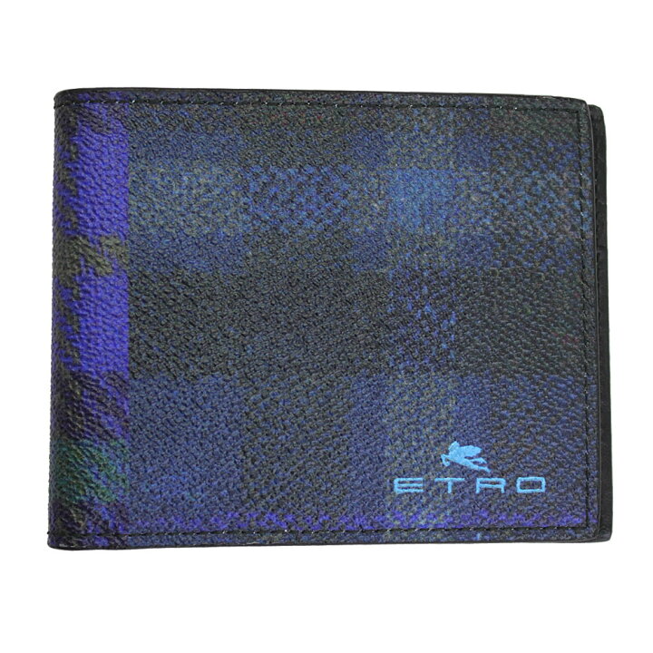 楽天市場】エトロ 財布 メンズ ETRO 二つ折り札入れ PVCコーティング 