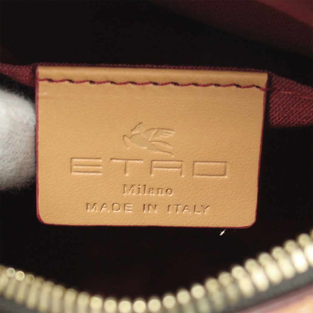 エトロ バッグ レディース ETRO 2WAY ハンド/斜め掛けショルダーバッグ ペイズリー PVCコーティング×レザー 0H856 8010  0600 | ブランドショップ ゴーガイズ
