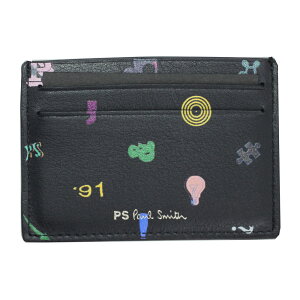 �|�[���X�~�X �J�[�h�P�[�X �����Y PAUL SMITH �V���{�����S �v�����g ���U�[ �u���b�N/�}���`�J���[ M2A 7024 HGRAPH