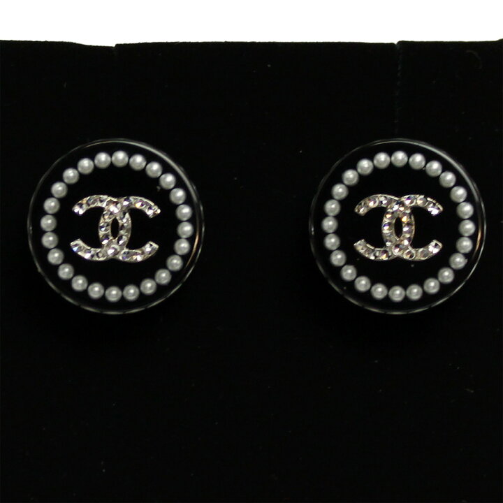 楽天市場】新品】 【CHANEL】 シャネル ピアス ココマーク ブラック 