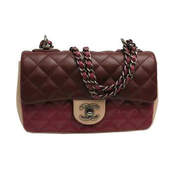 【新品】日本未入荷新作【CHANEL】シャネルチェーンショルダーバッグマトラッセバイカラーラムスキンココマークA92632Y04638C7642サイズ?