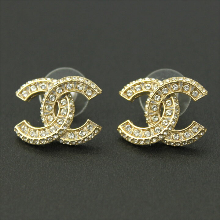 楽天市場】【新品】 【CHANEL】 シャネル ピアス ゴールド ライン 