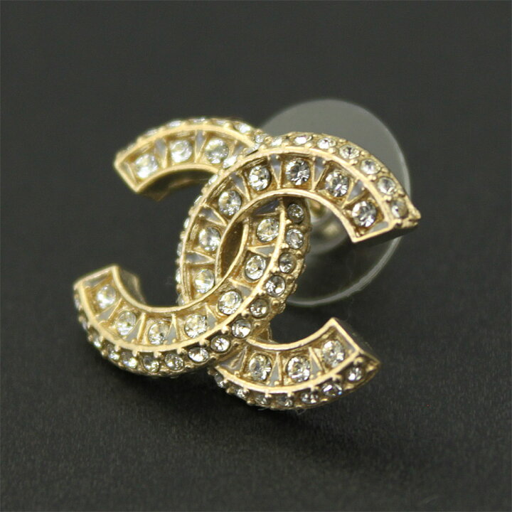 楽天市場】【新品】 【CHANEL】 シャネル ピアス ゴールド ライン 