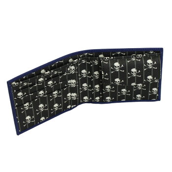 ドルチェ&ガッバーナ財布BP0457DOLCE&GABBANA二つ折り財布メンズレザーブルー系内側スカル柄BP0457B100180525