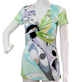 【新品】【EMILIOPUCCI】エミリオプッチカットソーサイズ40マルチカラー75RP4146727001