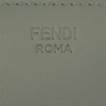 フェンディ財布ブラック/グレー7M0210FENDIラウンドファスナー長財布バッグバグズレザー7M02108FJF06HP2018-19秋冬新作