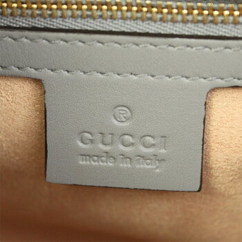 グッチバッグ459076GUCCI2WAYハンド/ショルダーバッグニムフェアレザートップハンドルバッグバンブーグレー459076DVU1G1767