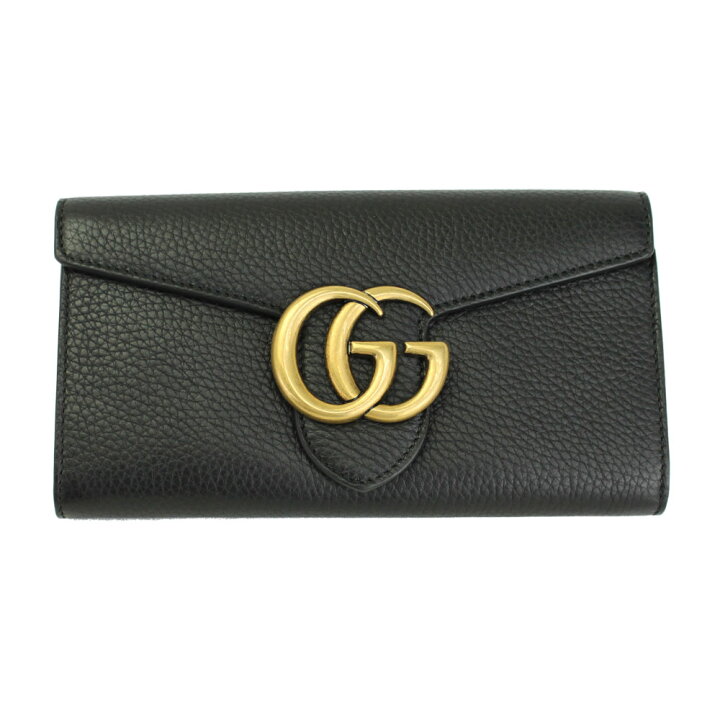 楽天市場】【新品】 【GUCCI】 グッチ 長財布 GGマーモント レザー  