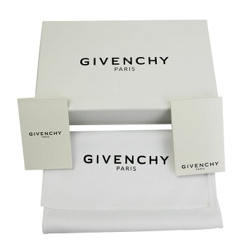 【新品】【GIVENCHY】ジバンシーラウンドファスナー長財布ロゴワッペンブラックレザーBC06340544