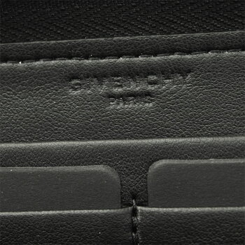 ジバンシー財布BC06340780GIVENCHYラウンドファスナー長財布LOVEプリントレザーブラック×レッドBC06340780009