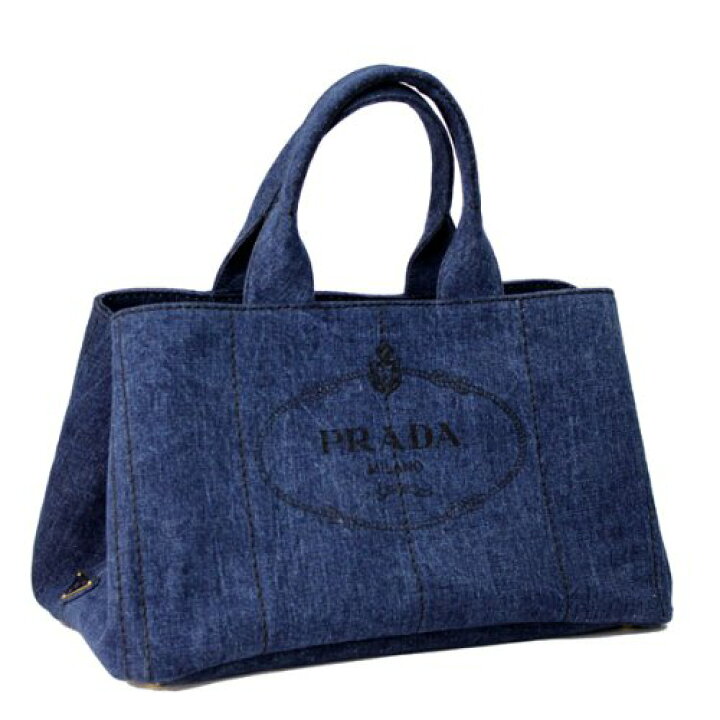 楽天市場】【新品】【PRADA】 プラダ カナパ デニム トートバッグ GM 