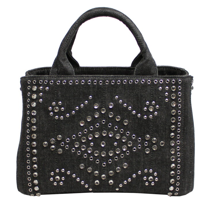 楽天市場】【新品】 【PRADA】 プラダ カナパ トートバッグ デニム  
