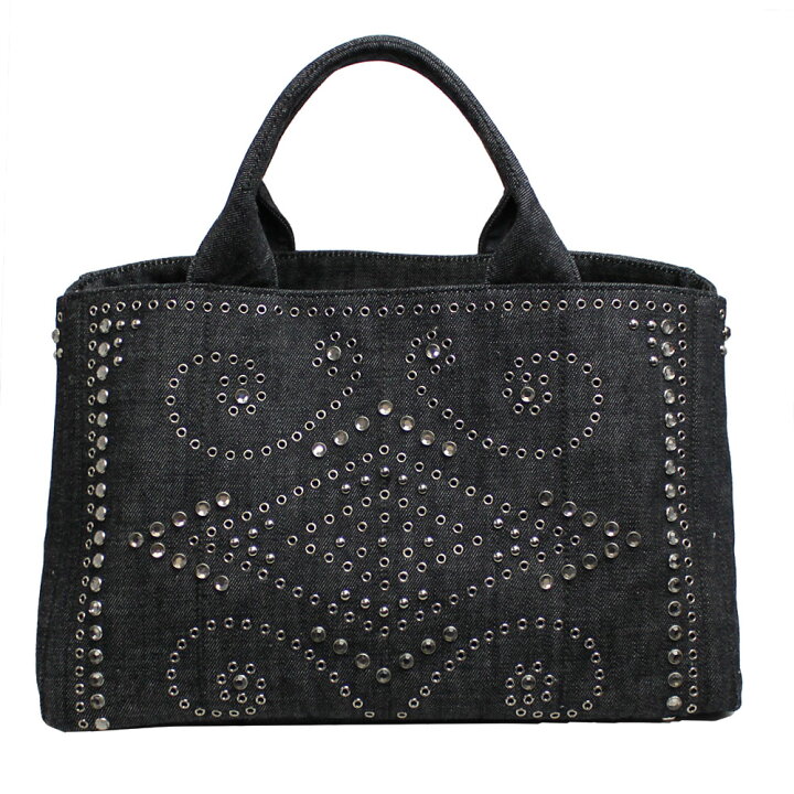 楽天市場】【新品】 【PRADA】 プラダ カナパ トートバッグ デニム  