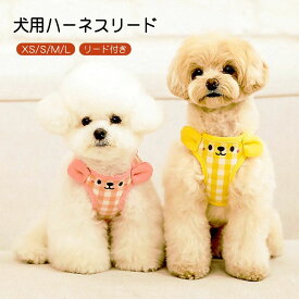 犬 ハーネス リードセット メッシュ 脱げにくい 小型犬 中型犬 胴輪 おしゃれ かわいい 散歩用