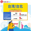 【GoJapan Mobile】台湾 5日間(1GB/日高速） データ通信専用 プリペイドSIMカード