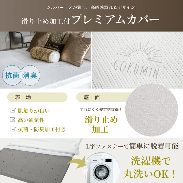 楽天市場】【楽天1位】 GOKUMIN マットレス プレミアム低反発 厚さ5cm 