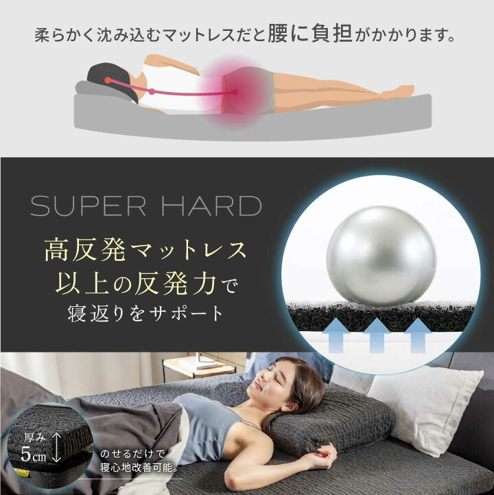 楽天市場】スーパー 超ハード 洗える 沈まない高反発 THE GOKUMIN AMU 