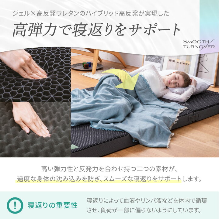 楽天市場】【50%OFFクーポン】GOKUMINマットレス ほぐれる ジェル 