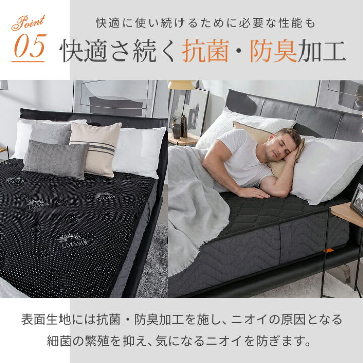 楽天市場】【楽天1位】 GOKUMIN マットレス 両面仕様 ポケットコイル 