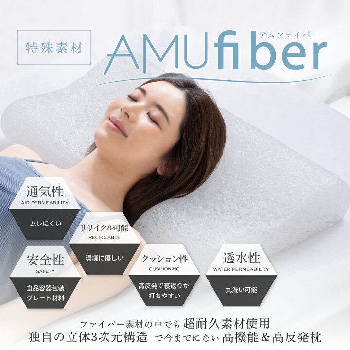 楽天市場】【1000円OFFクーポン】速乾 洗える まくら ファイバーピロー  
