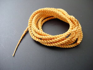 数珠用中糸 先端加工済み1mあたり(金茶)3号