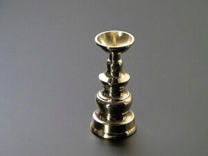 ダルマローソク立て (3寸) 磨き