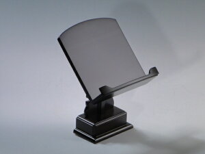 黒檀(調)見台 四寸前部に過去帳押さえ付き