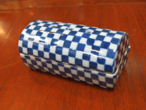 Ｎ３３７　薄器　『陶製』『宮川香林造』『金彩竹絵』『黒地』『茶器』　共箱　茶道具 N337 薄器 『陶製』『宮川香林造』『金彩竹絵』『黒地』『茶器