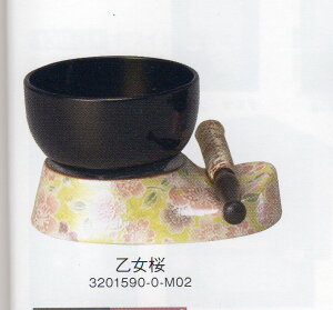 おりん りん棒 りん布団 仏具 モダン セット りんセット 彩花りん台3点セット 乙女桜