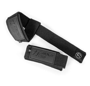 Strength Shop PRO���t�e�B���O�X�g���b�v50cm �X�e���X�u���b�N �f�b�h���t�g ���b�g�v���_�E�� �g���[�j���O�p�X�g���b�v �Ȗ����a ���[�o�b�O�t�� PRO LIFTING STRAPS - STEALTH BLACK