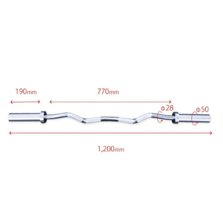 楽天市場】BULL アームカールシャフト 10kg 120cm グリップ径28mm EZ 