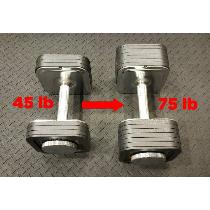 楽天市場】Ironmaster クイックロックダンベル 75ポンド 