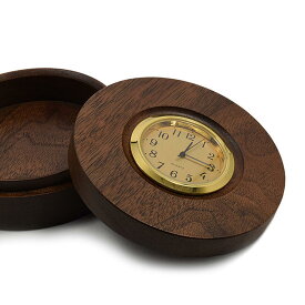 【香合】「時計付き香合」2寸5分【楽天ランキング1位獲得品】【ネジ式】【天然木】【日本製／国産】お香入れ 香合 寺用香合 寺院用仏具 香道 木製香合 お焼香入れ