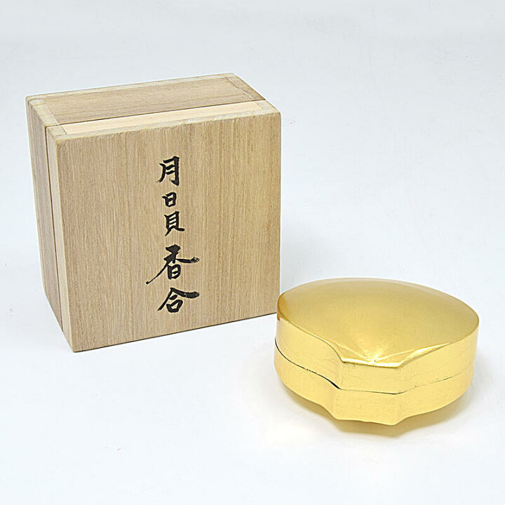 楽天市場】【香合】「月日貝香合」日本製月日貝材/漆塗/純金  