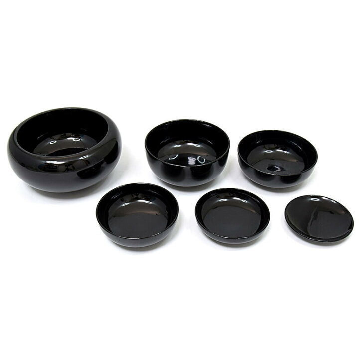 楽天市場】【寺院用仏具】雲水用応量器黒漆塗・天然木（径15.5cm 高さ 
