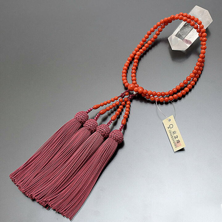 楽天市場】【数珠】女性用本式数珠『本珊瑚（さんご）』※完全限定品※8 