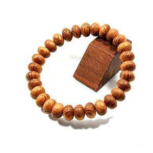 『屋久杉ブレスレット』 10ミリ玉 平玉仕様【当店限定品】念珠 木製ブレスレット 腕輪 厄除けブレスレット お守りブレスレット 数珠ブレスレット 厄除け祈願ブレスレット 魔除け 世界遺産