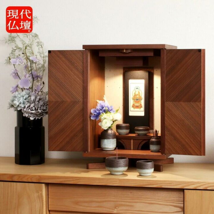 楽天市場】【ミニ仏壇】現代仏壇 「セイル」（幅30cm 高さ44.5cm 