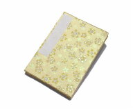 【集印帳】かわいい朱印帳『金襴錦製 御朱印帳』◇黄色◆（日本製）蛇腹式（ジャバラ式）朱印 集印帳 納…